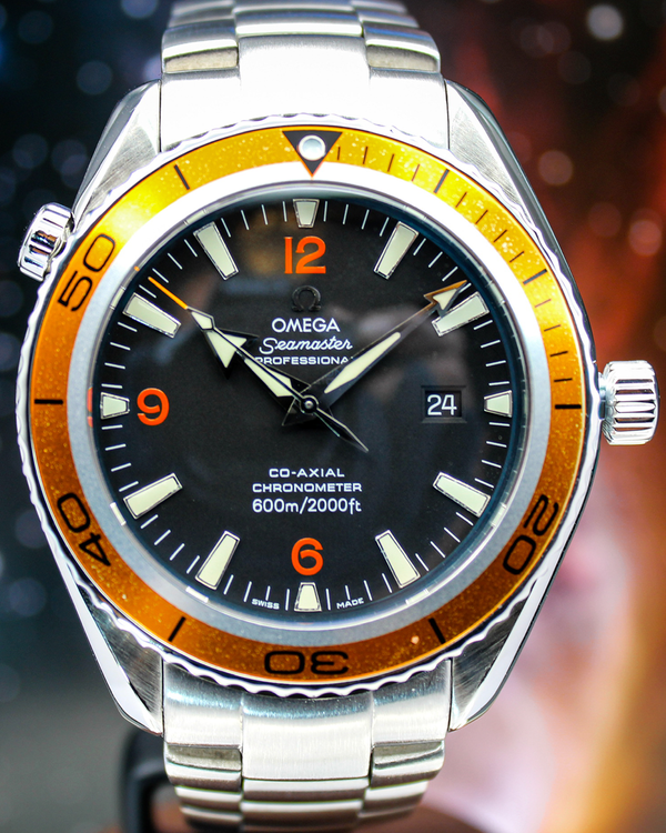 2016 Omega Seamaster Planet Ocean 600M 45.5MM Black Dial Steel Bracelet (2208.50.00)