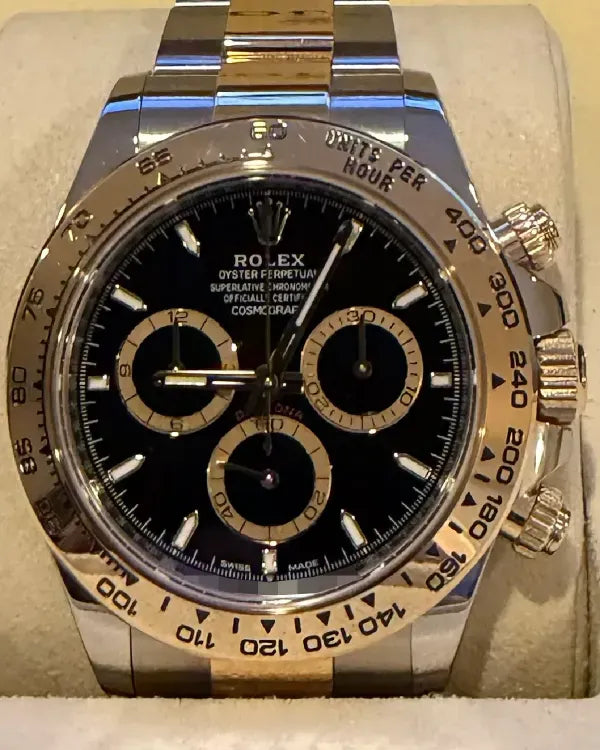 2025 Rolex Cosmograph Daytona 40MM Black Dial Two-Tone Oyster Bracelet (126503)