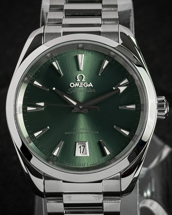 No Reserve - 2023 Omega Seamaster Aqua Terra 38MM Green Dial Steel Bracelet (220.10.38.20.10.002)