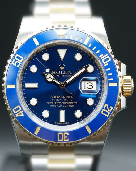 2016 Rolex Submariner Date "Bluesy" 40MM Blue Dial Two-Tone Oyster Bracelet (116613LB)