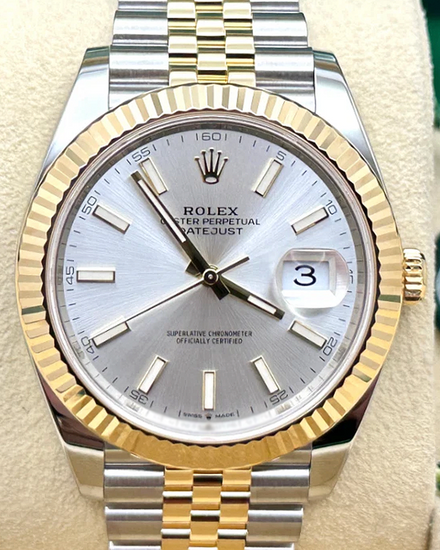 2020 Rolex Datejust 41MM Silver Dial Two-Tone Jubilee Bracelet (126333)