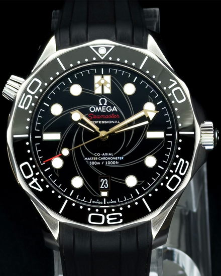 2020 Omega Seamaster Diver 300M "James Bond 007" L.E. 42MM Black Dial Rubber Strap (210.22.42.20.01.004)