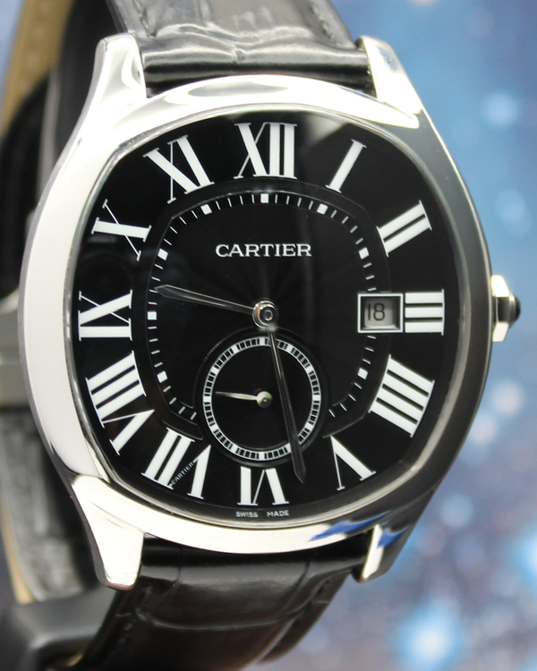 2020 Cartier Drive De Cartier 40MM Black Dial Leather Strap (WSNM0009)
