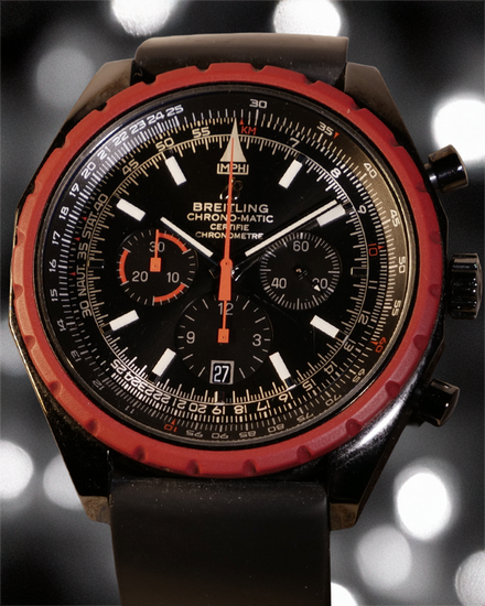 No Reserve - 2012 Breitling Navitimer Chrono-Matic L.E. 49MM Black Dial Rubber Strap (M14360)