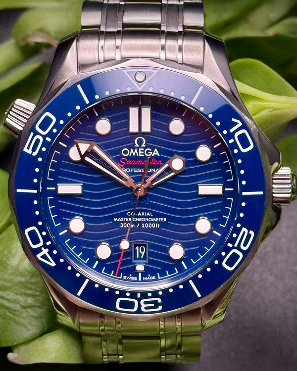 2021 Omega Seamaster Diver 300M 42MM Blue Dial Steel Bracelet (210.30.42.20.03.001)