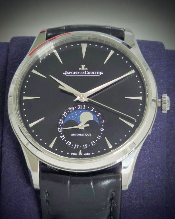 2023 Jaeger-LeCoultre Master Ultra Thin 39MM Black Dial Leather Strap (Q1368471)