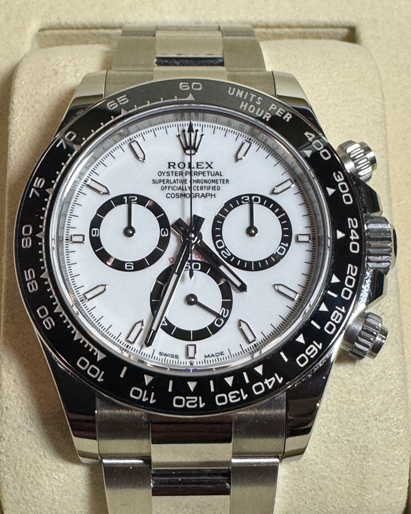 2025 Rolex Cosmograph Daytona "Panda" 40MM White Dial Oyster Bracelet (126500LN)
