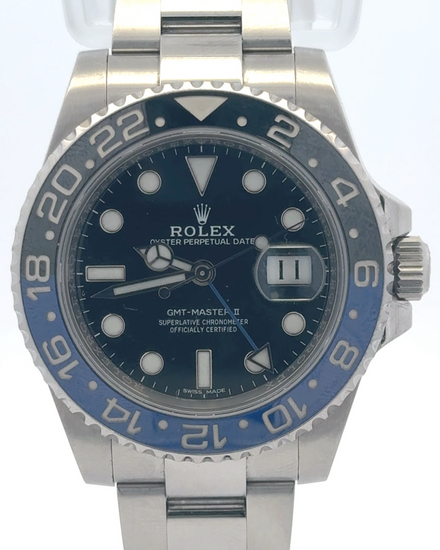 2017 Rolex GMT-Master II "Batman" 40MM Black Dial Oyster Bracelet (116710BLNR)