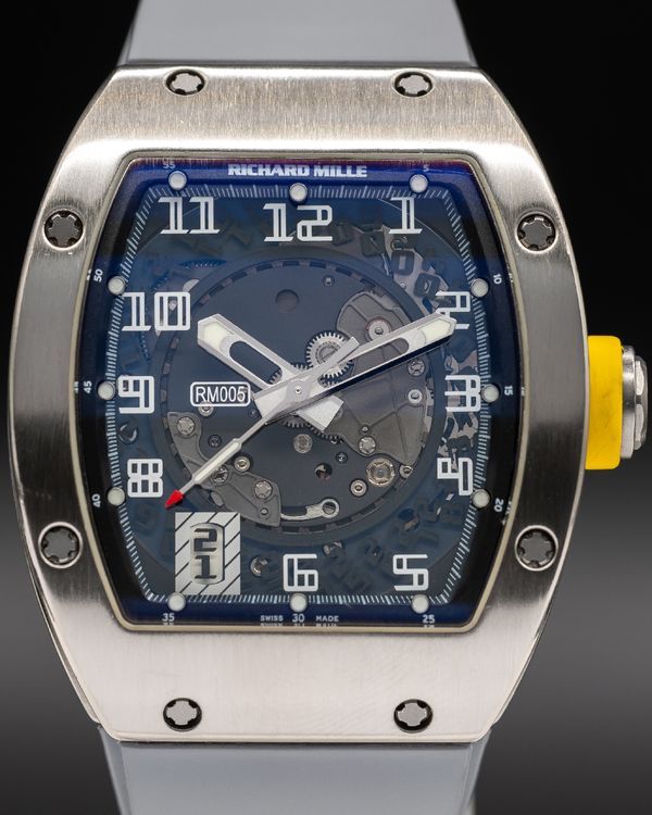 2012 Richard Mille RM 005 40MM Skeleton Dial Rubber Strap (RM005 WG)