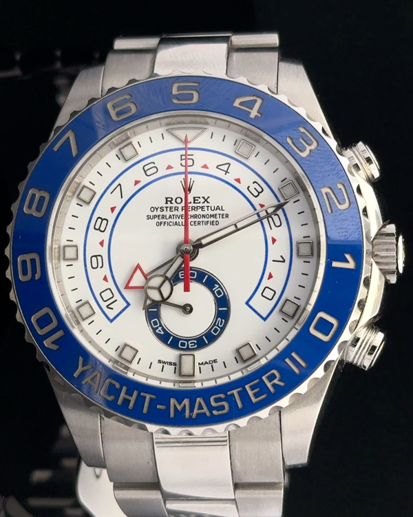 Rolex Yacht-Master II 44MM White Dial Oyster Bracelet (116680)