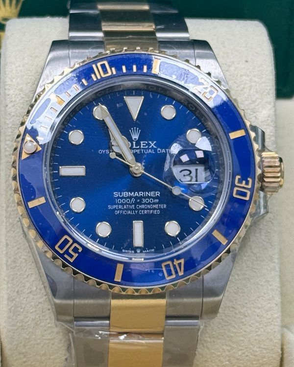 2022 Rolex Submariner Date "Bluesy" 41MM Blue Dial Two-Tone Oyster Bracelet (126613LB)
