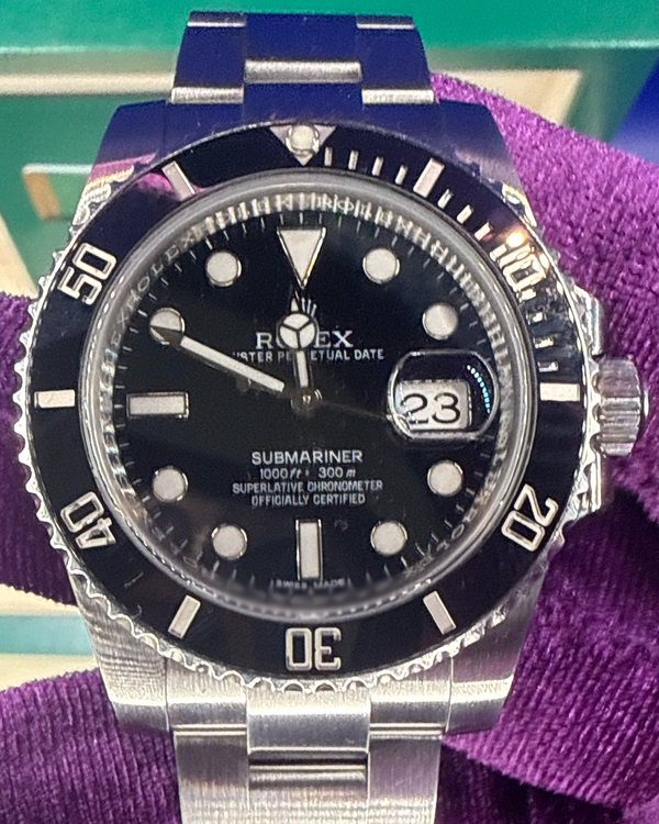 2016 Rolex Submariner Date 40MM Black Dial Oyster Bracelet (116610LN)
