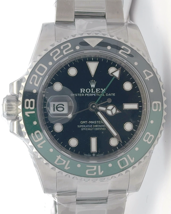2023 Rolex GMT-Master II "Sprite" 40MM Black Dial Oyster Bracelet (126720VTNR)