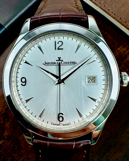 2012 Jaeger-LeCoultre Master Control 39MM Silver Dial Leather Strap (Q1548420)