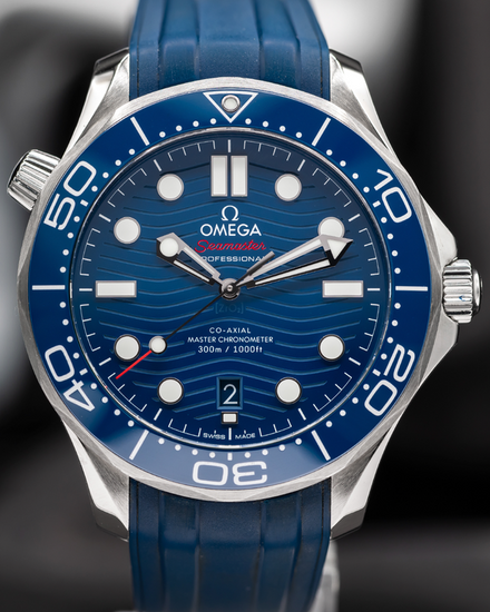 2023 Omega Seamaster Diver 300M 42MM Blue Dial Rubber Strap (210.32.42.20.03.001)