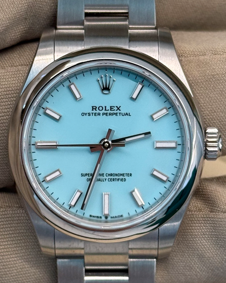 No Reserve - 2025 Rolex Oyster Perpetual 31MM Turquoise Dial Oyster Bracelet (277200)