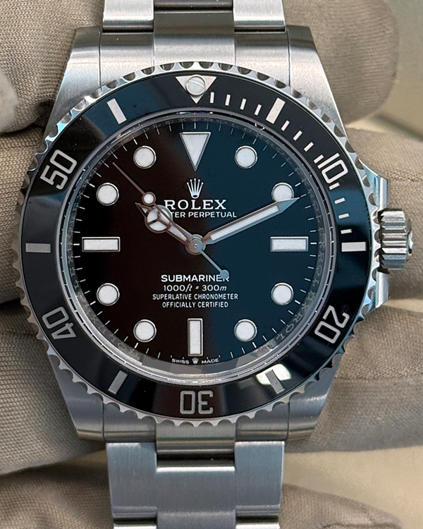 No Reserve - 2024 Rolex Submariner No-Date 41MM Black Dial Oyster Bracelet (124060)