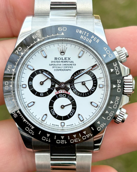 2019 Rolex Cosmograph Daytona "Panda" 40MM White Dial Oyster Bracelet (116500LN)