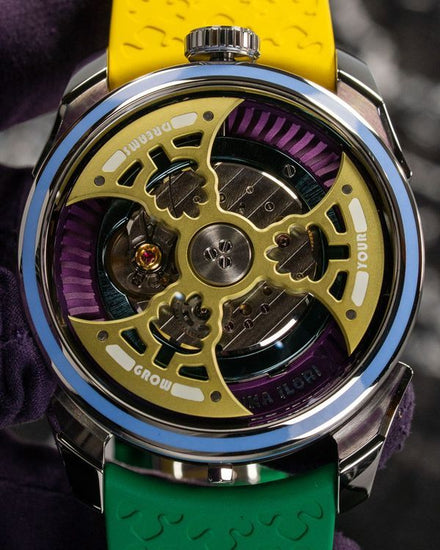 No Reserve - 2026 MB&F MAD Edition 1 "Grow Your Dreams" L. E. 42MM Skeleton Dial Rubber Strap (M.A.D.1S)