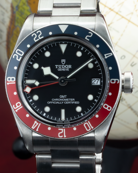 No Reserve - 2018 Tudor Black Bay GMT "Pepsi" 41MM Black Dial Steel Bracelet (79830RB)
