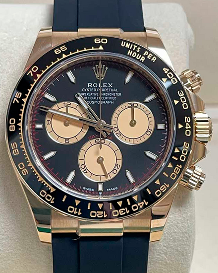 2024 Rolex Cosmograph Daytona "Paul Newman" 40MM Black Dial Rubber Strap (126518LN)