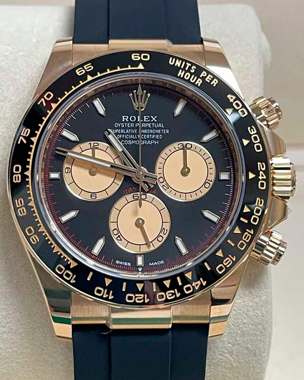 2024 Rolex Cosmograph Daytona "Paul Newman" 40MM Black Dial Rubber Strap (126518LN)