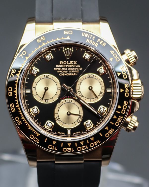 2024 Rolex Cosmograph Daytona 40MM Black Dial Rubber Strap (126518LN)