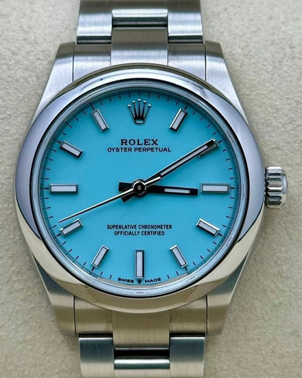 2025 Rolex Oyster Perpetual 31MM Turquoise Dial Oyster Bracelet (277200)
