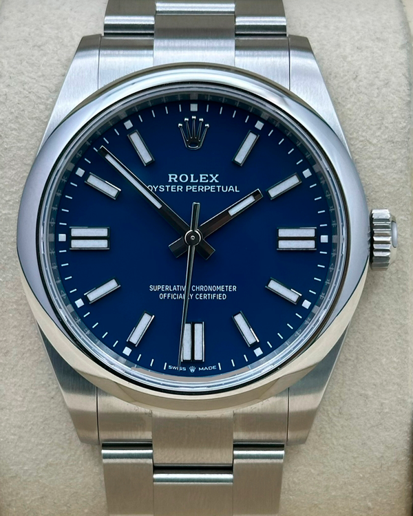 2026 Rolex Oyster Perpetual 41MM Blue Dial Oyster Bracelet (134300)