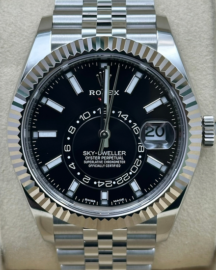 2021 Rolex Sky-Dweller 42MM Black Dial Jubilee Bracelet (326934)