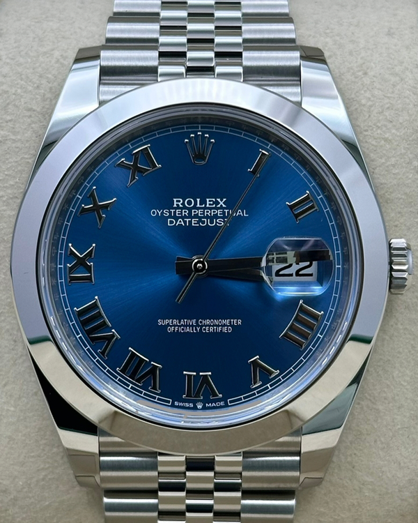 2026 Rolex Datejust 41MM Blue Dial Jubilee Bracelet (126300)