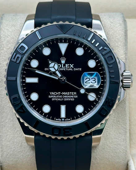 2019 Rolex Yacht-Master 42MM Black Dial Rubber Strap (226659)