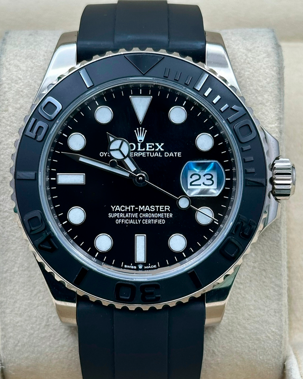 2019 Rolex Yacht-Master 42MM Black Dial Rubber Strap (226659)