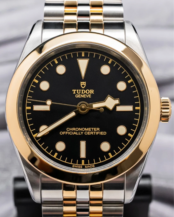 Tudor Black Bay S&G 39MM Black Dial Two-Tone Bracelet (79663)