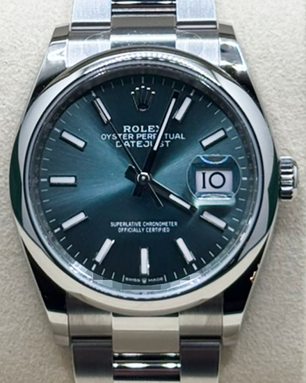 2026 Rolex Datejust 36MM Green Dial Jubilee Bracelet (126200)
