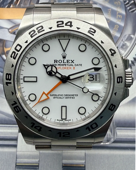 2019 Rolex Explorer II "Polar" 42MM White Dial Oyster Bracelet (216570)