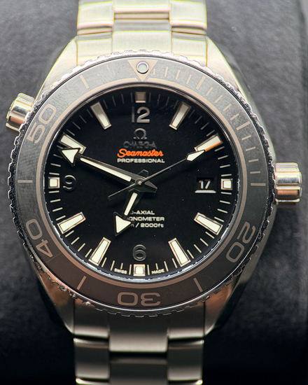 No Reserve - 2013 Omega Seamaster Planet Ocean 600M 45.5MM Black Dial Steel Bracelet (232.30.46.21.01.001)