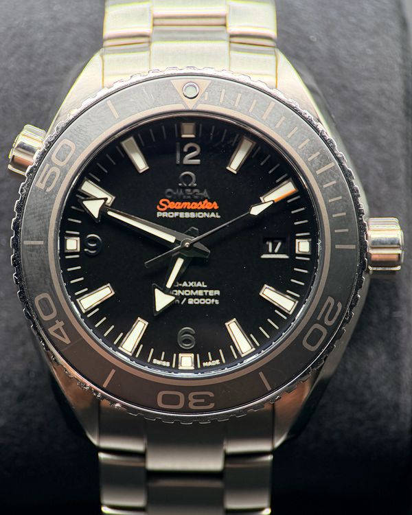 No Reserve - 2013 Omega Seamaster Planet Ocean 600M 45.5MM Black Dial Steel Bracelet (232.30.46.21.01.001)