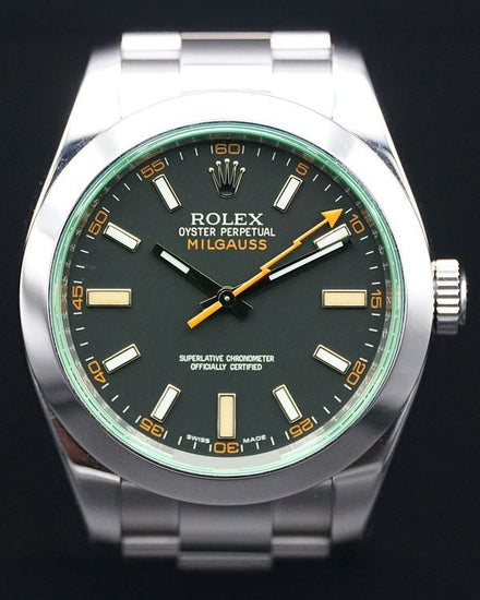 2009 Rolex Milgauss 40MM Black Dial Oyster Bracelet (116400GV)