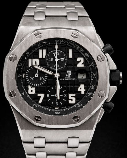 2012 Audemars Piguet Royal Oak Offshore 42MM Black Dial Steel Bracelet (26170ST.OO.D101CR.03)