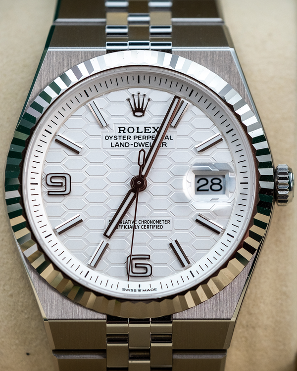 2025 Rolex Land-Dweller 40MM White Dial Flat Jubilee Bracelet (127334)
