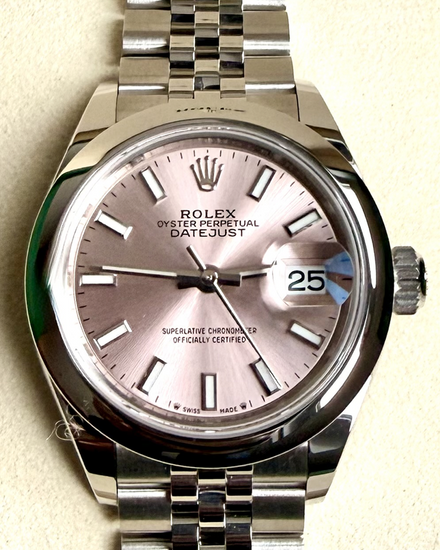 2026 Rolex Lady-Datejust 28MM Pink Dial Super Jubilee Bracelet (279160)