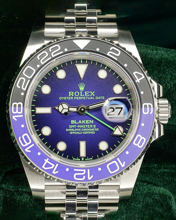 2019 Rolex GMT-Master II "Batgirl" 40MM Aftermarket Purple Dial Jubilee Bracelet (126710BLNR)