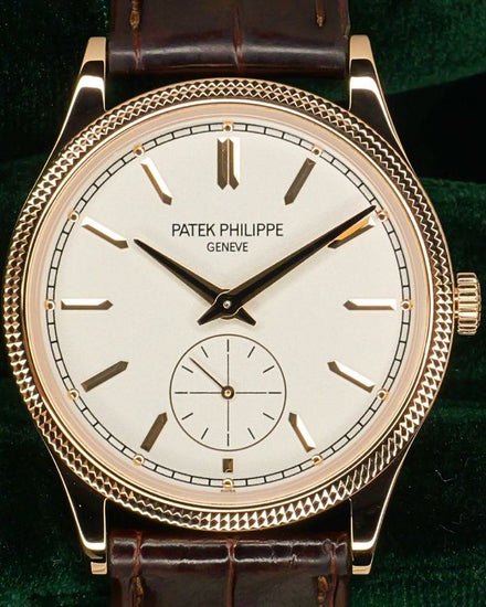 2025 Patek Philippe Calatrava 39MM Silver Dial Leather Strap (6119R-001)