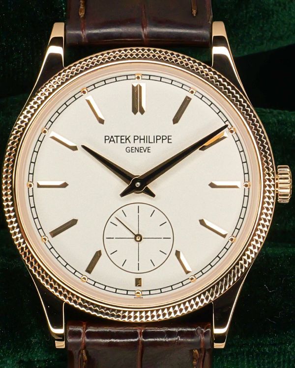 2025 Patek Philippe Calatrava 39MM Silver Dial Leather Strap (6119R-001)