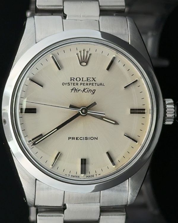1988 Rolex Air-King 34MM Silver Dial Oyster Bracelet (5500)