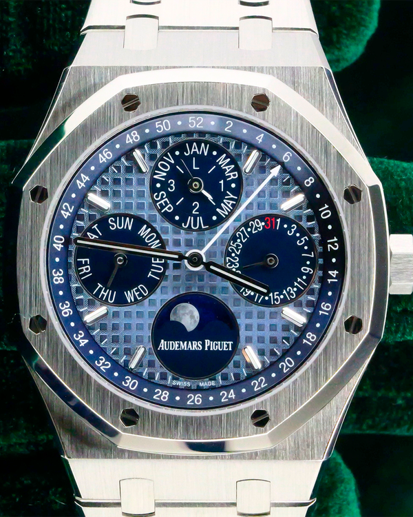 Audemars Piguet Royal Oak Perpetual Calendar 41MM Blue Dial Steel Bracelet (26574ST.OO.1220ST.03)