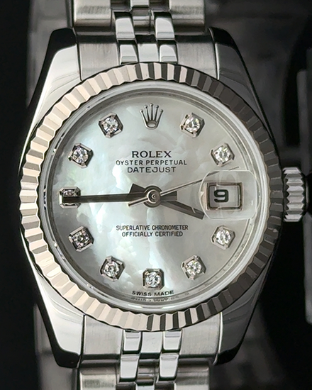 2011 Rolex Lady-Datejust 26MM Mother of Pearl Dial Jubilee Bracelet (179174)