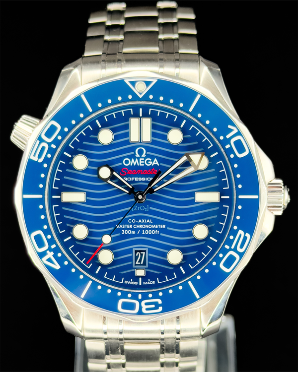 2020 Omega Seamaster Diver 300M 42MM Blue Dial Steel Bracelet (210.30.42.20.03.001)