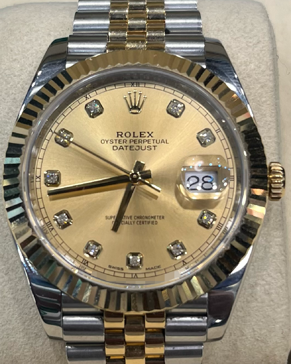 2017 Rolex Datejust 41MM Champagne Dial Two-Tone Jubilee Bracelet (126333)